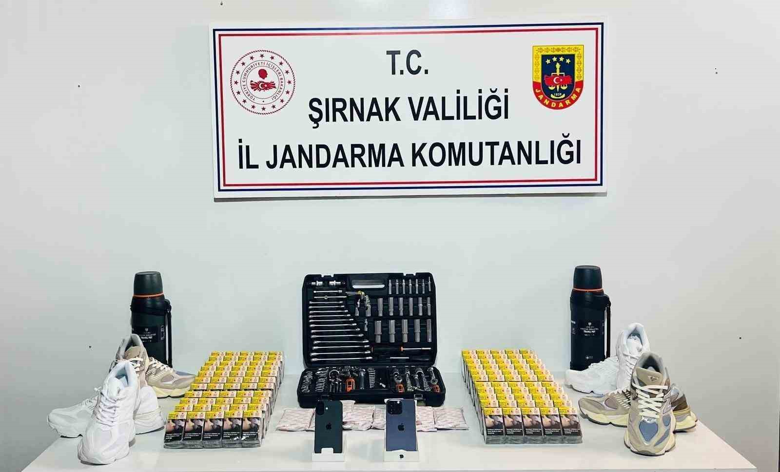 Şırnak&rsquo;ta 23 milyon 812 bin lira değerinde ka&ccedil;ak malzemeler ele ge&ccedil;irildi
