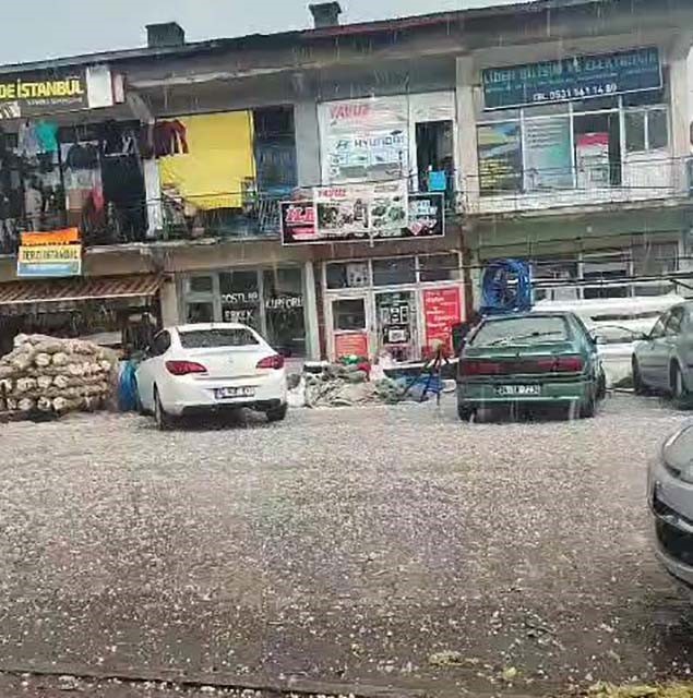 Muş&rsquo;ta dolu yağışı etkili oldu
