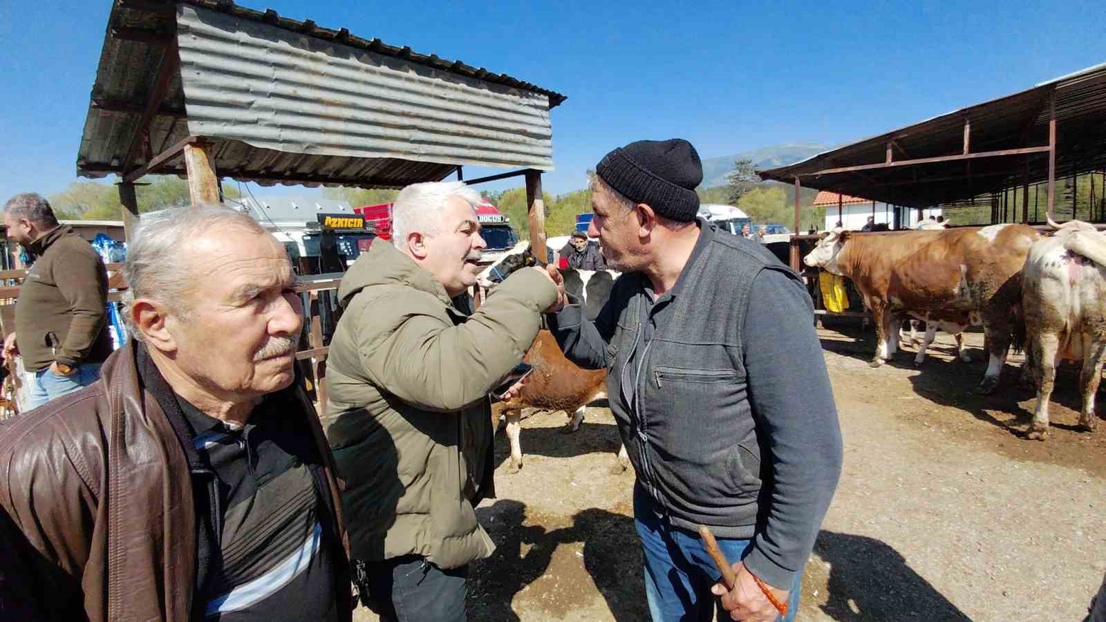 704 kiloluk dana için dakikalarca pazarlık yaptılar