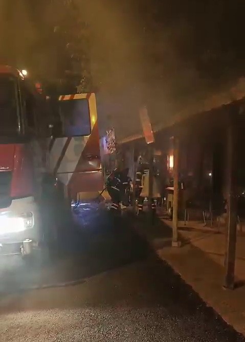 İş yerinde korkutan yangın