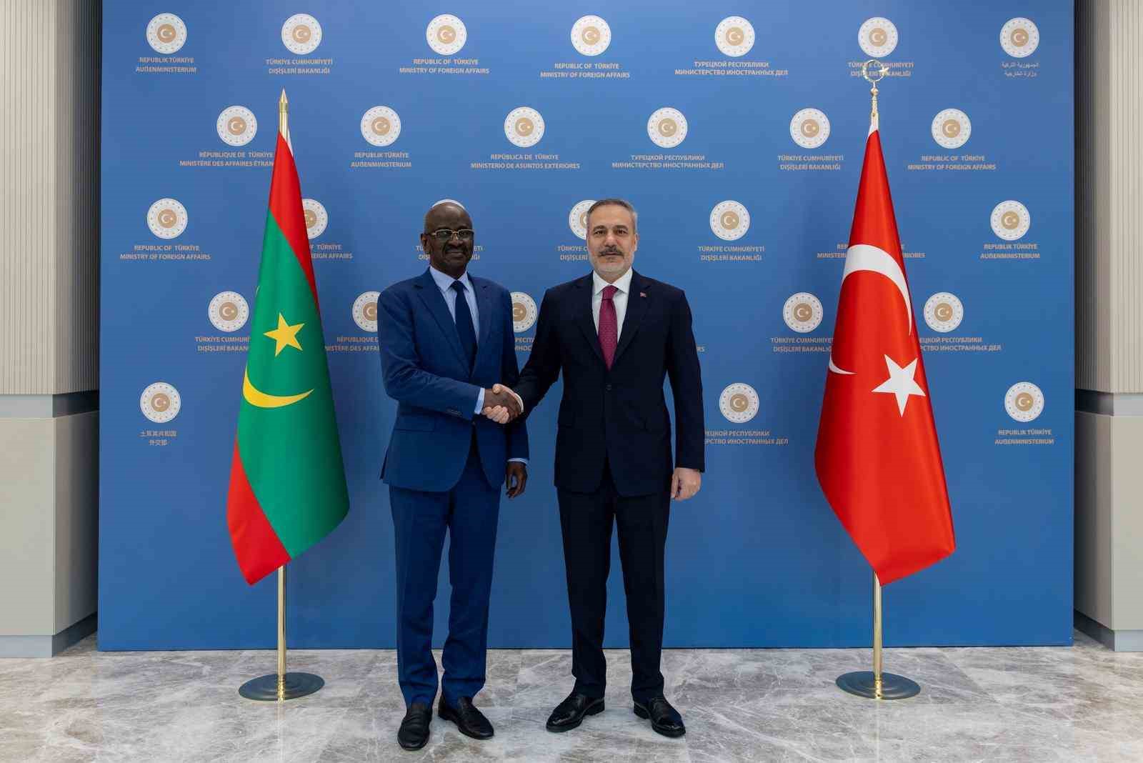 Bakan Fidan, Moritanyalı mevkidaşı Merzoug ile g&ouml;r&uuml;şt&uuml;
