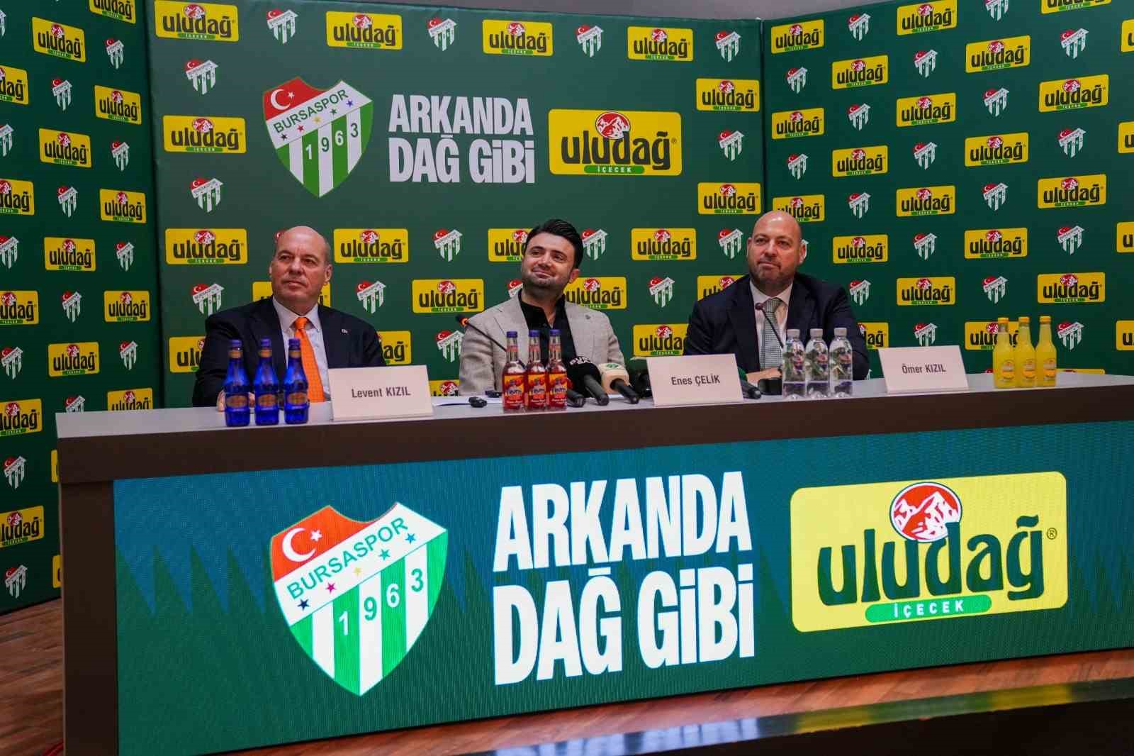 Uludağ İ&ccedil;ecek ve Bursaspor&rsquo;un iş birliği 1. Lig&rsquo;de de devam ediyor

