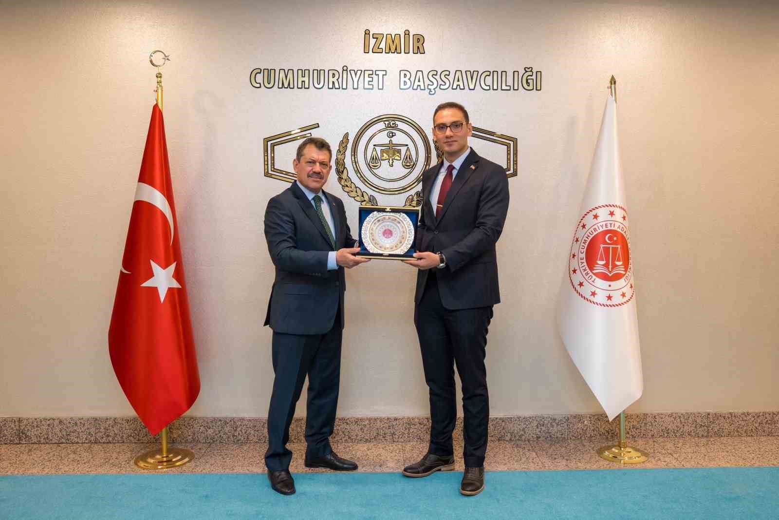 Ceza ve Tevkifevleri Genel Müdür Yardımcısı Kocakale’den İzmir Cumhuriyet Başsavcısı Yeldan’a ziyaret