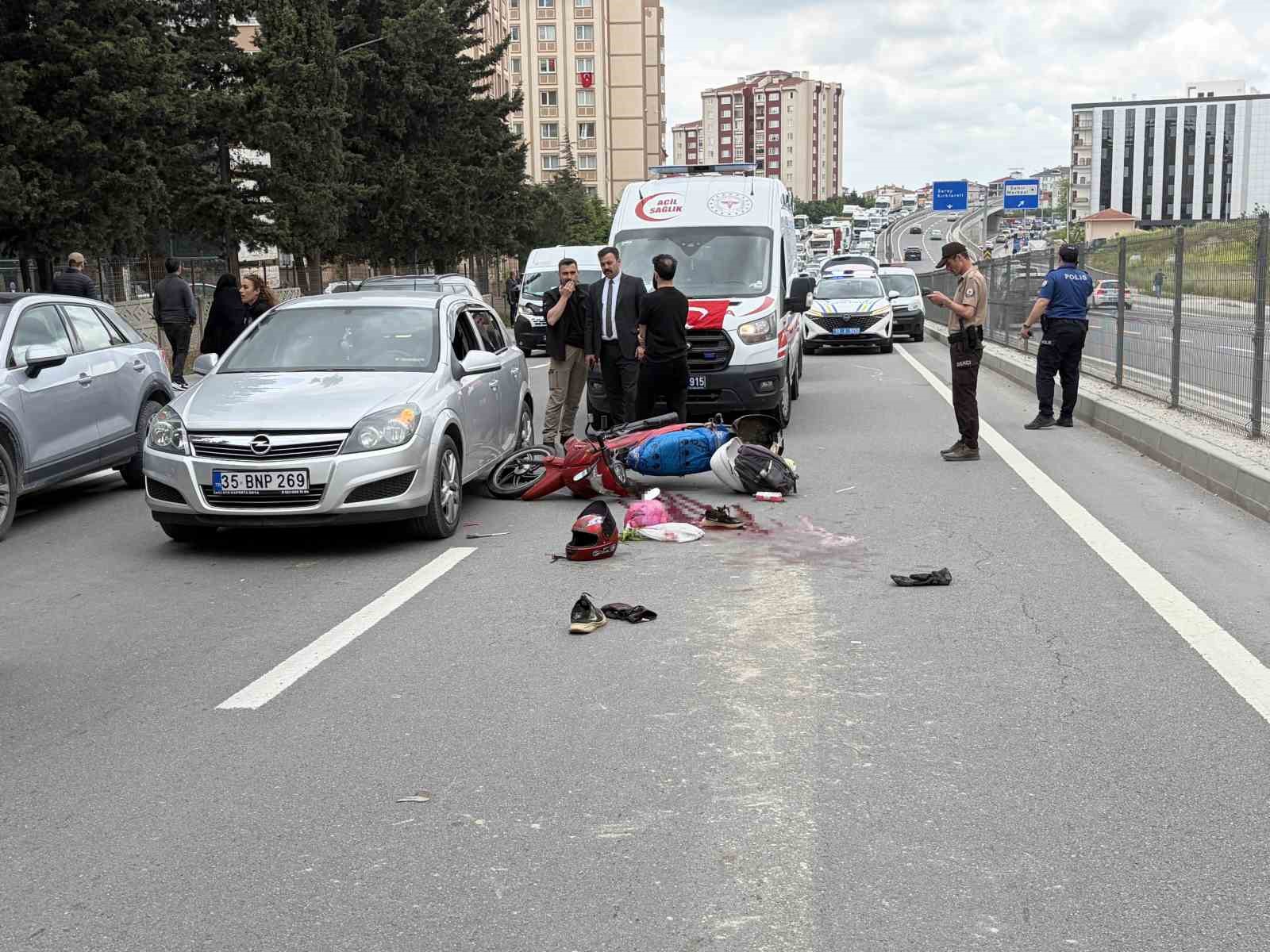 Kapaklı&rsquo;da otomobil ile motosiklet &ccedil;arpıştı: 1 yaralı

