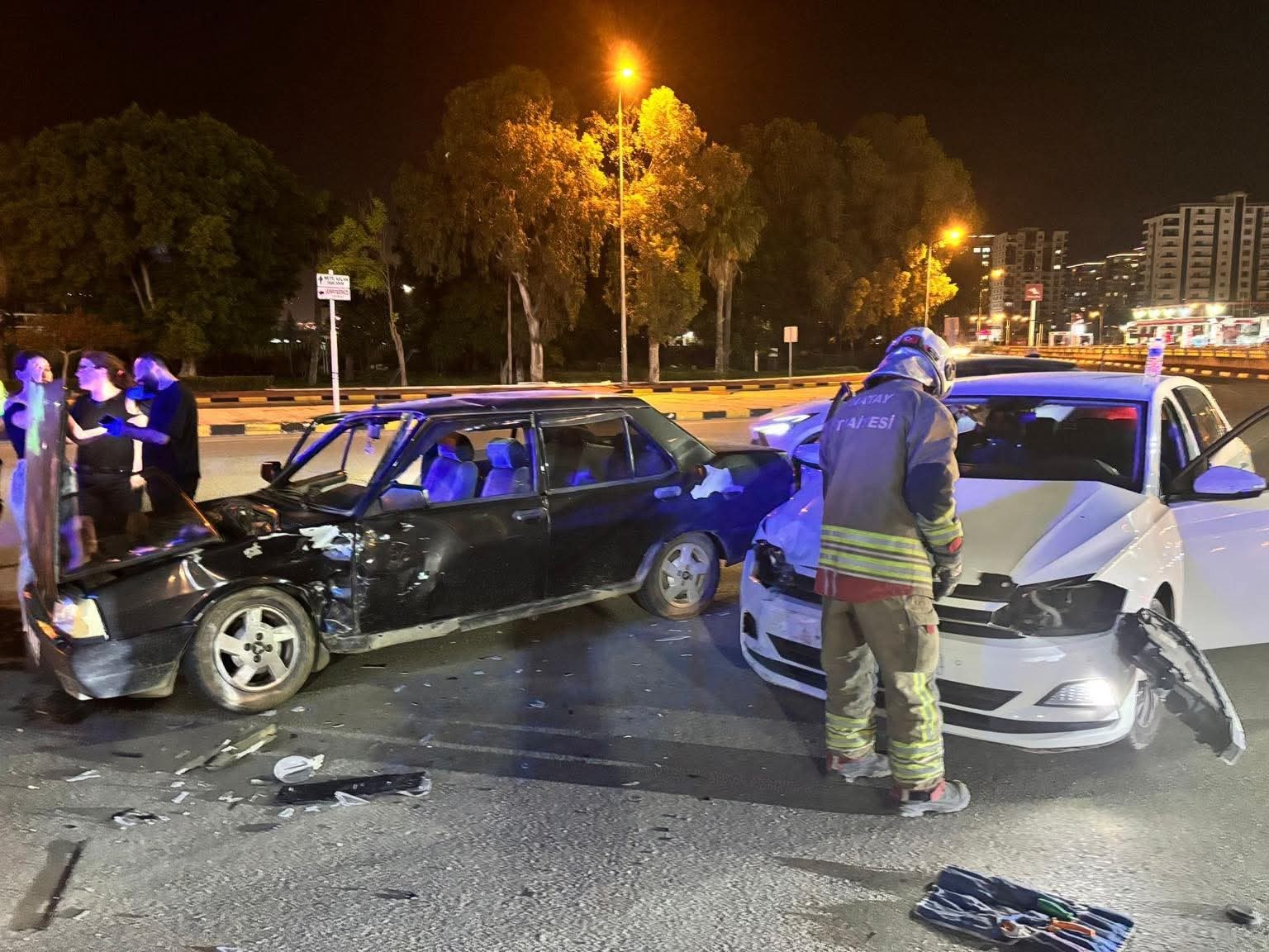 İskenderun&rsquo;da trafik kazası :1 yaralı

