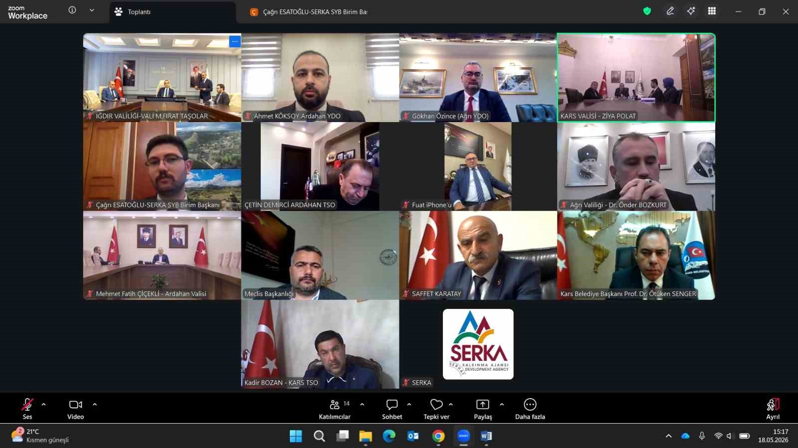 Serhat Kalkınma Ajansı 102. Yönetim Kurulu toplantısı gerçekleştirildi