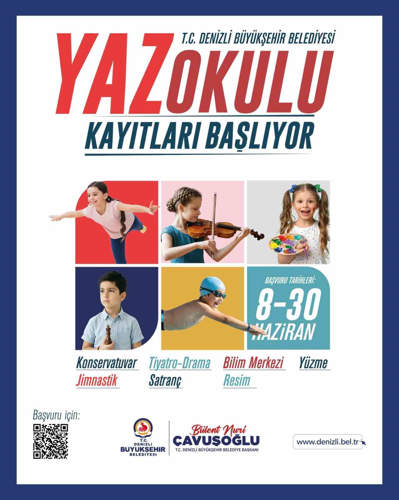 Denizli Büyükşehirin yaz okulu kayıtları başlıyor