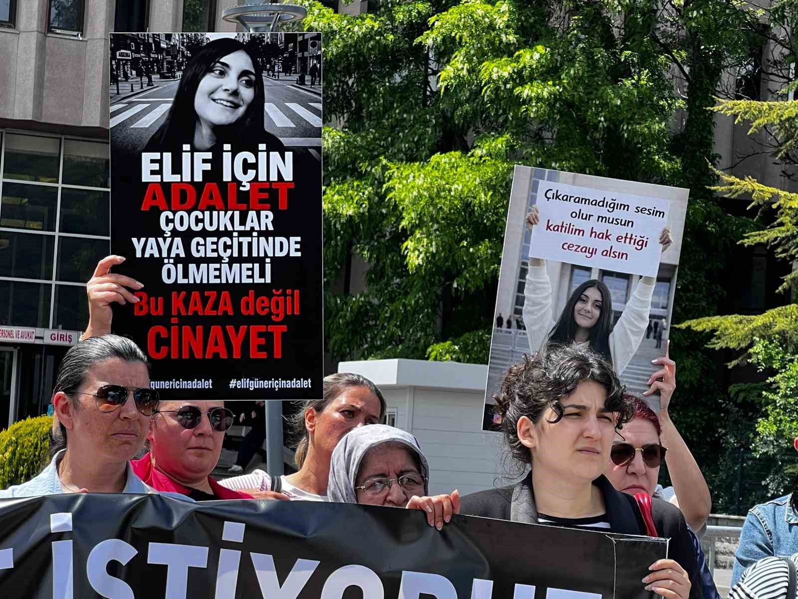 Ankara&rsquo;da yaya ge&ccedil;idinde otomobilin &ccedil;arpması ile hayatını kaybeden Elif&rsquo;in davasına devam edildi
