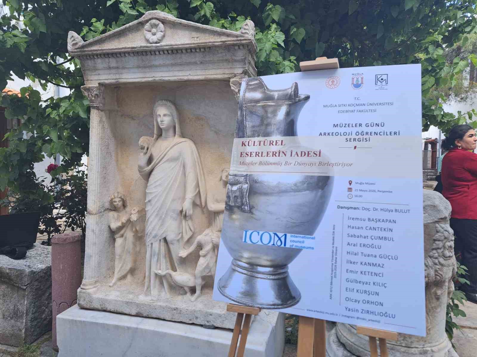 Yurda dönen tarihi eserler Muğla Müzesi’nde görücüye çıktı