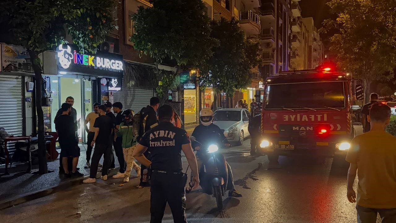 Aydın’da iş yerinde yangın paniği