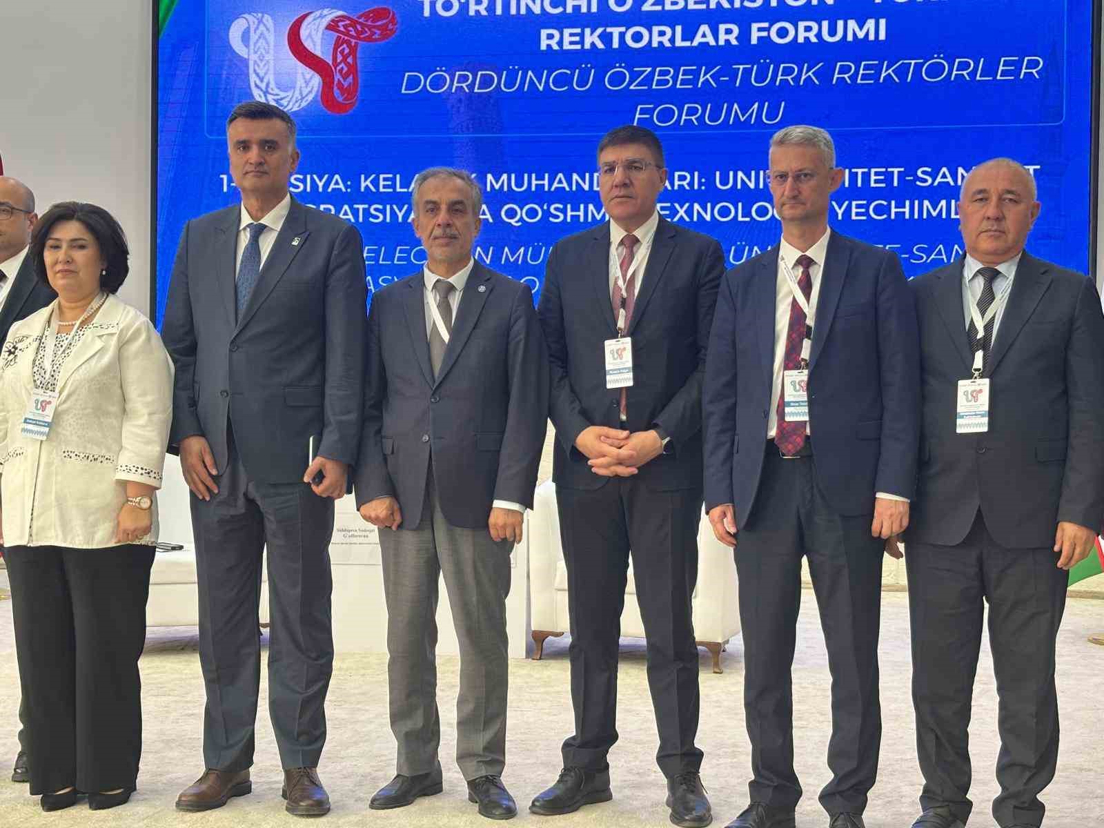 EÜ Rektörü Prof. Dr. Musa Alcı "Özbekistan-Türkiye 4. Rektörler Forumu"na katıldı