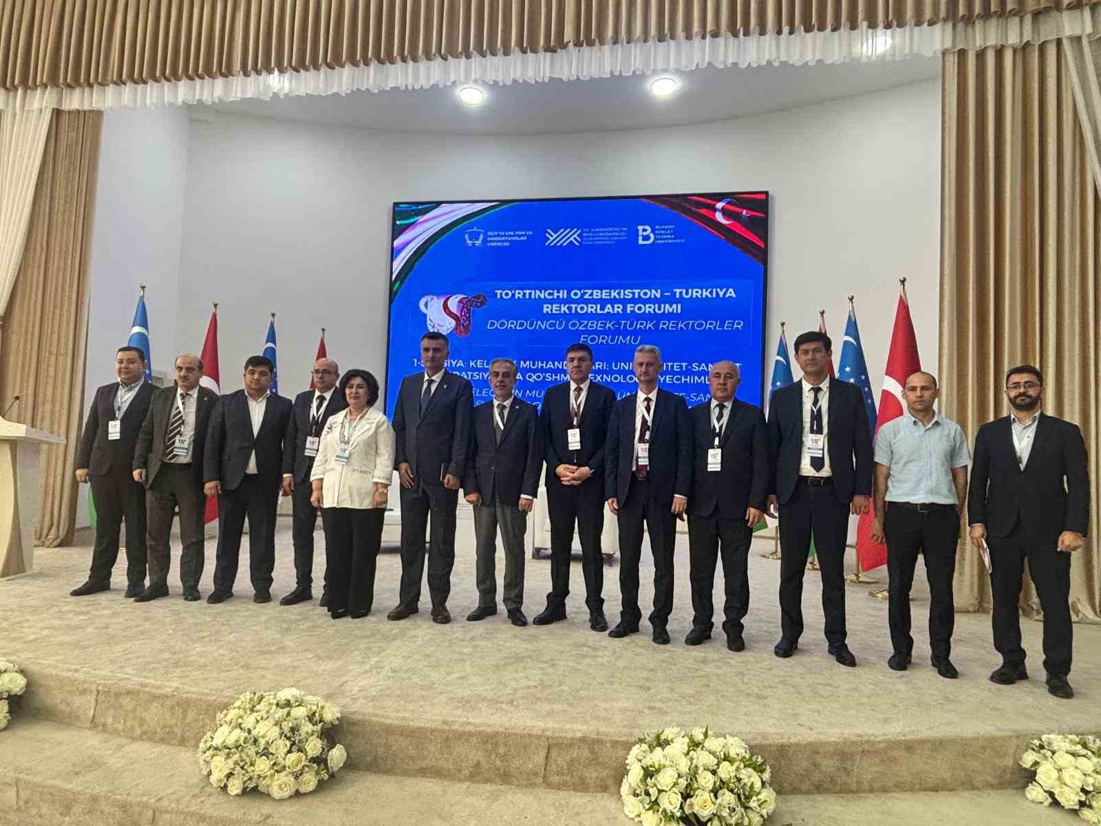 E&Uuml; Rekt&ouml;r&uuml; Prof. Dr. Musa Alcı "&Ouml;zbekistan-T&uuml;rkiye 4. Rekt&ouml;rler Forumu"na katıldı
