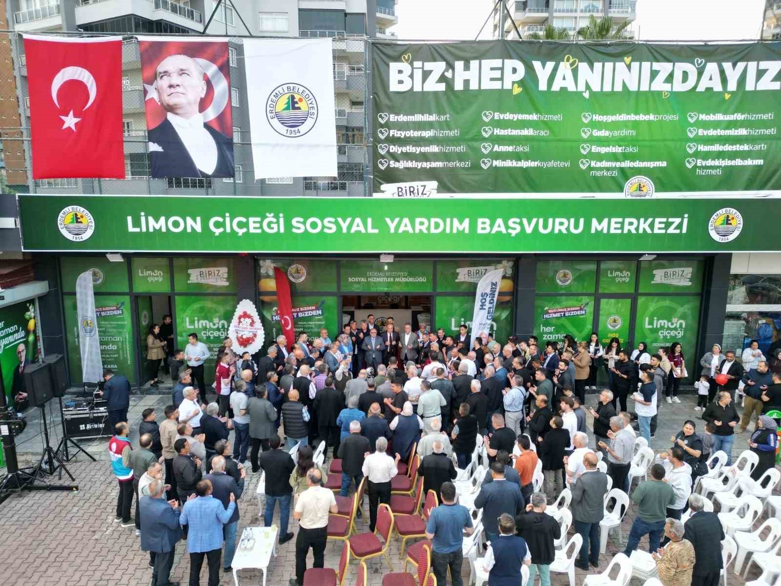 Erdemli’de sosyal yardımlar için yeni merkez açıldı