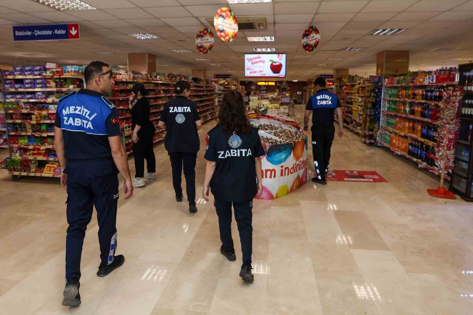 Mezitli&rsquo;de Kurban Bayramı &ouml;ncesi sıkı denetim
