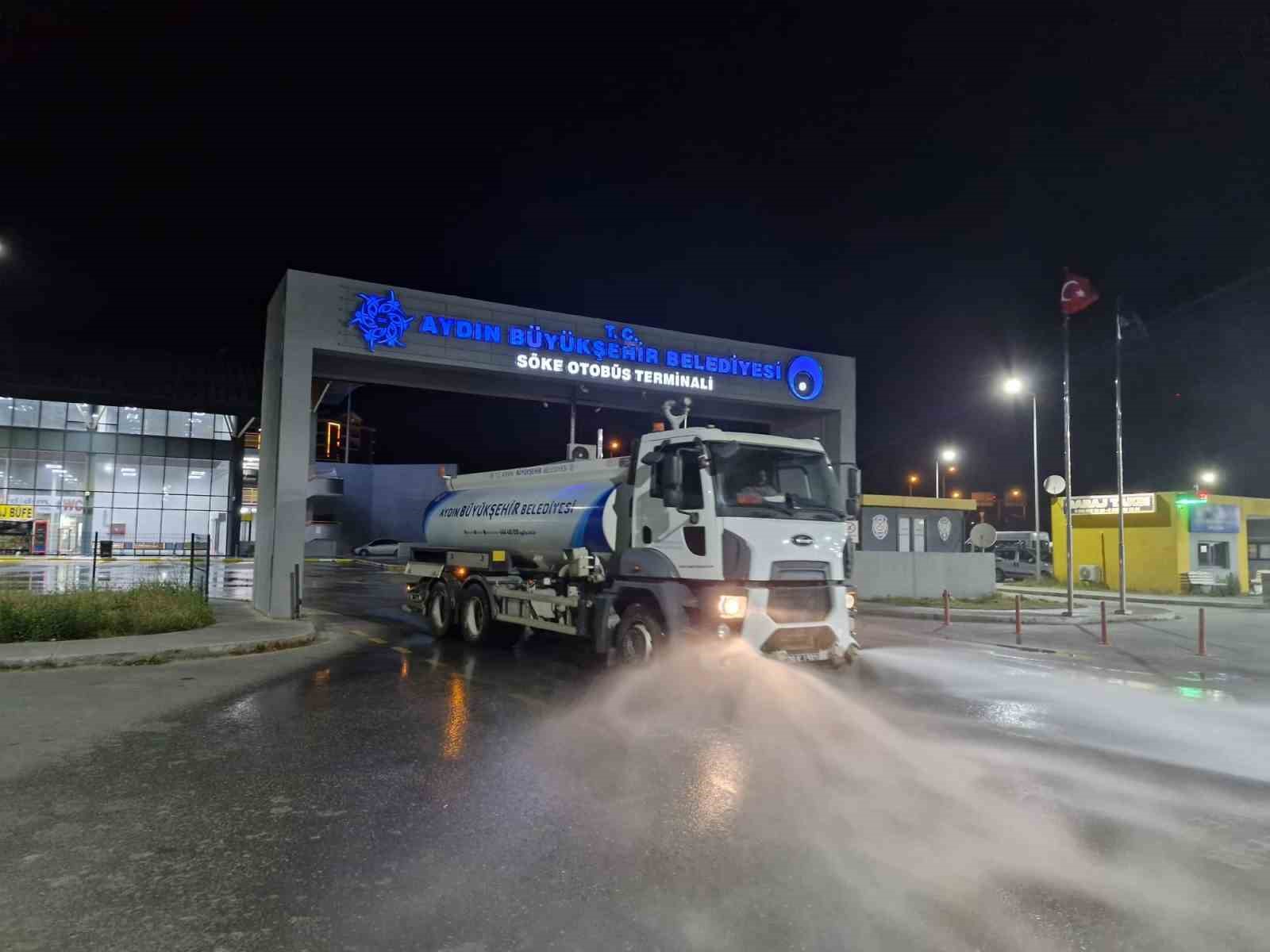 Aydın Büyükşehir’den otobüs terminallerinde bayram hazırlığı