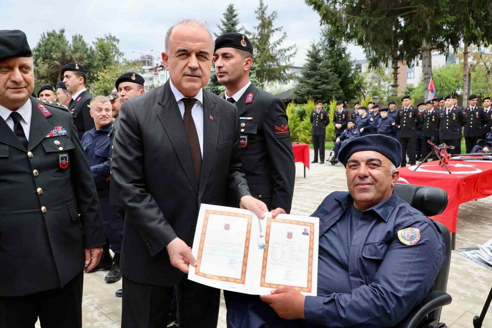 Ordu&rsquo;da engelli bireyler temsili asker oldu
