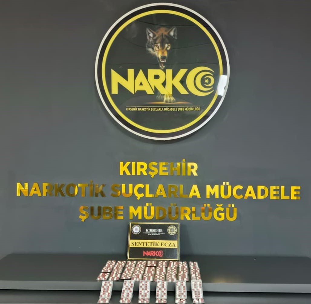Kırşehir’de 542 sentetik hap ele geçirildi