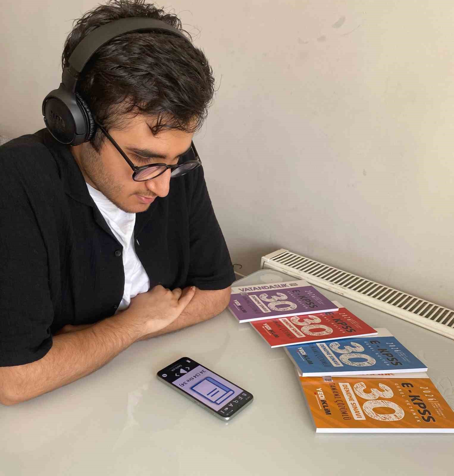 Görme engelli aday Türkiye 6’ncısı oldu
