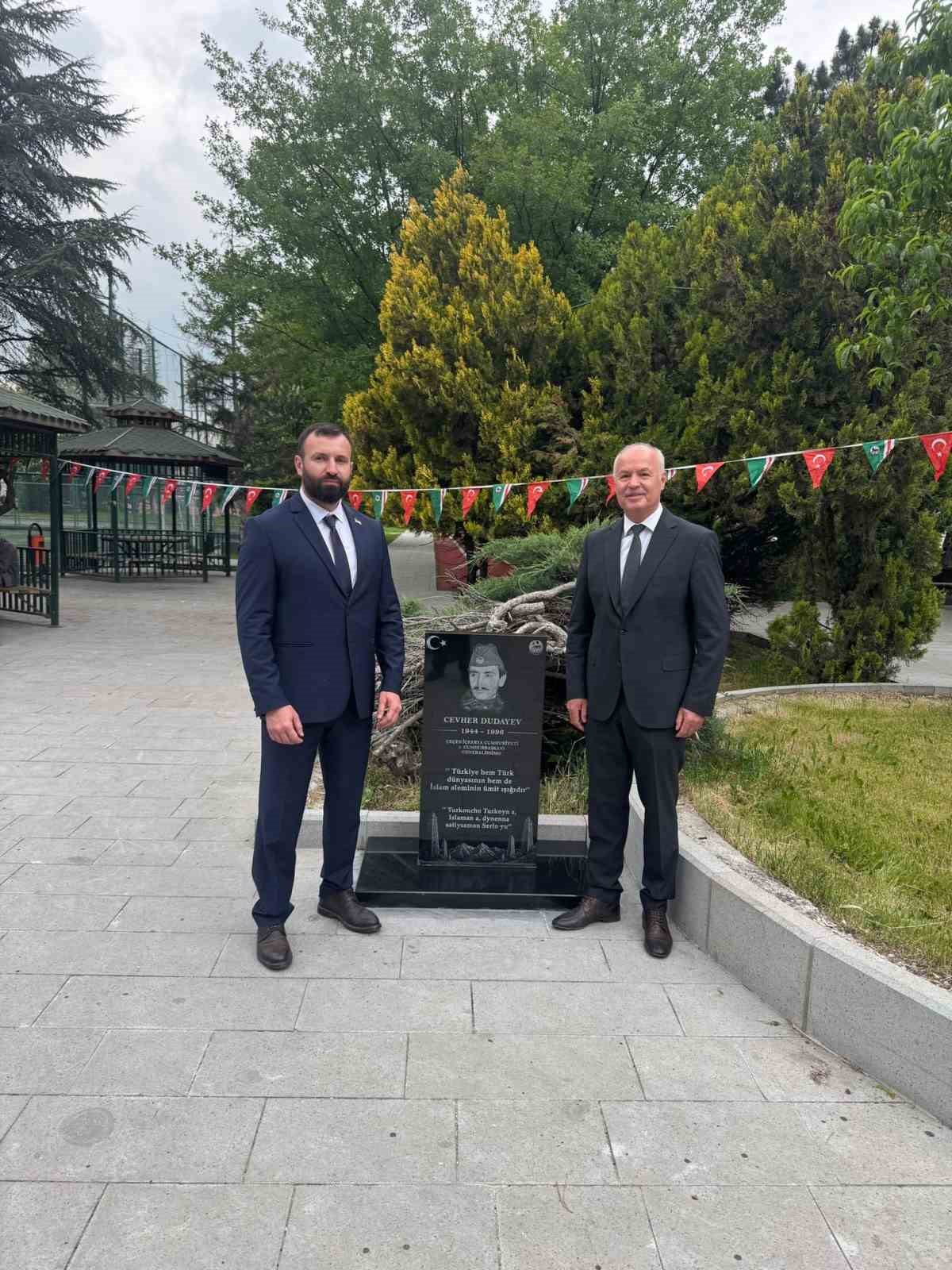 Ankara’da ‘Şehit Cahar Dudayev Anıtı’ törenle açıldı