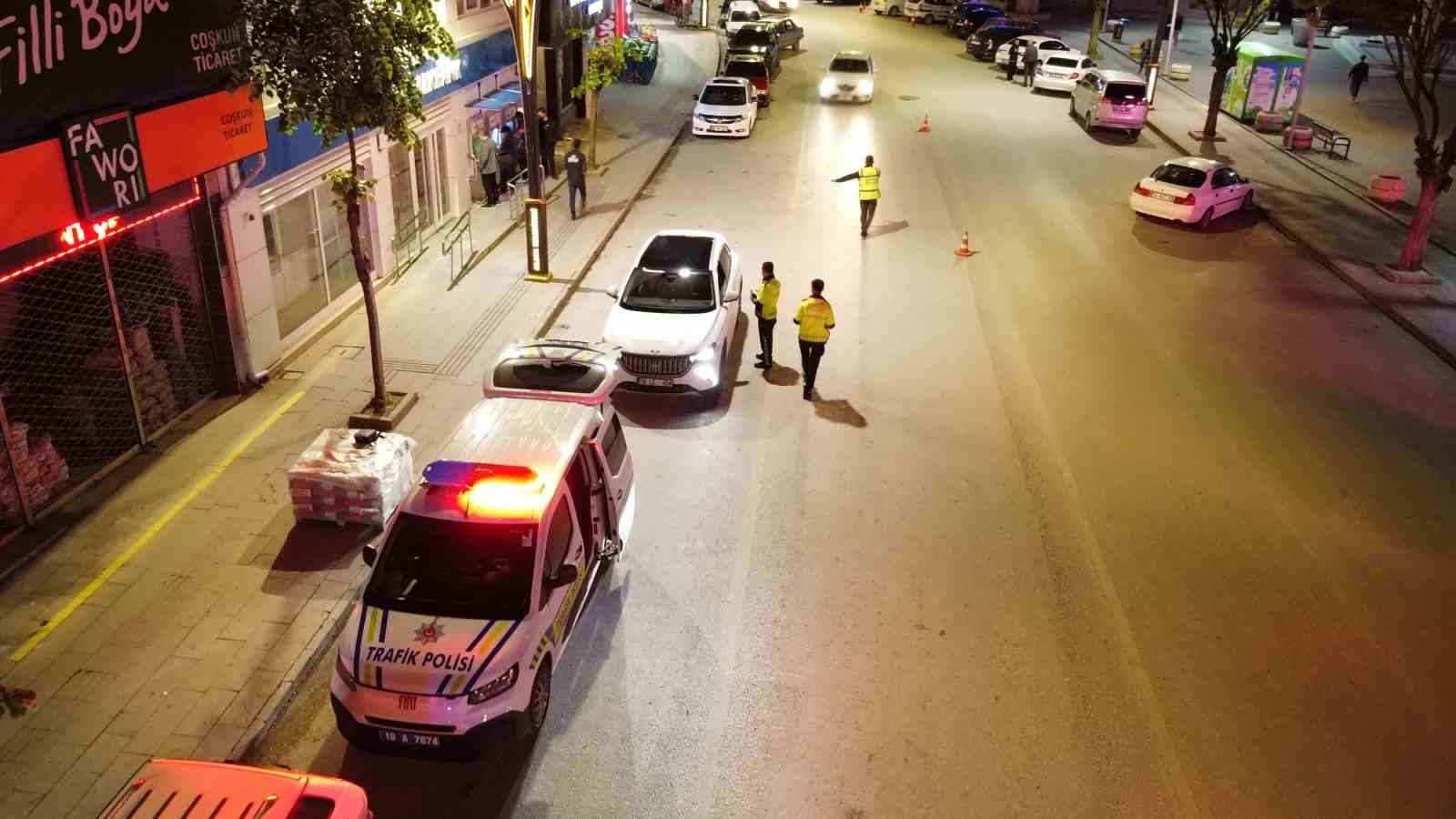Çorum’da sürücülere toplam 150 bin TL ceza kesildi
