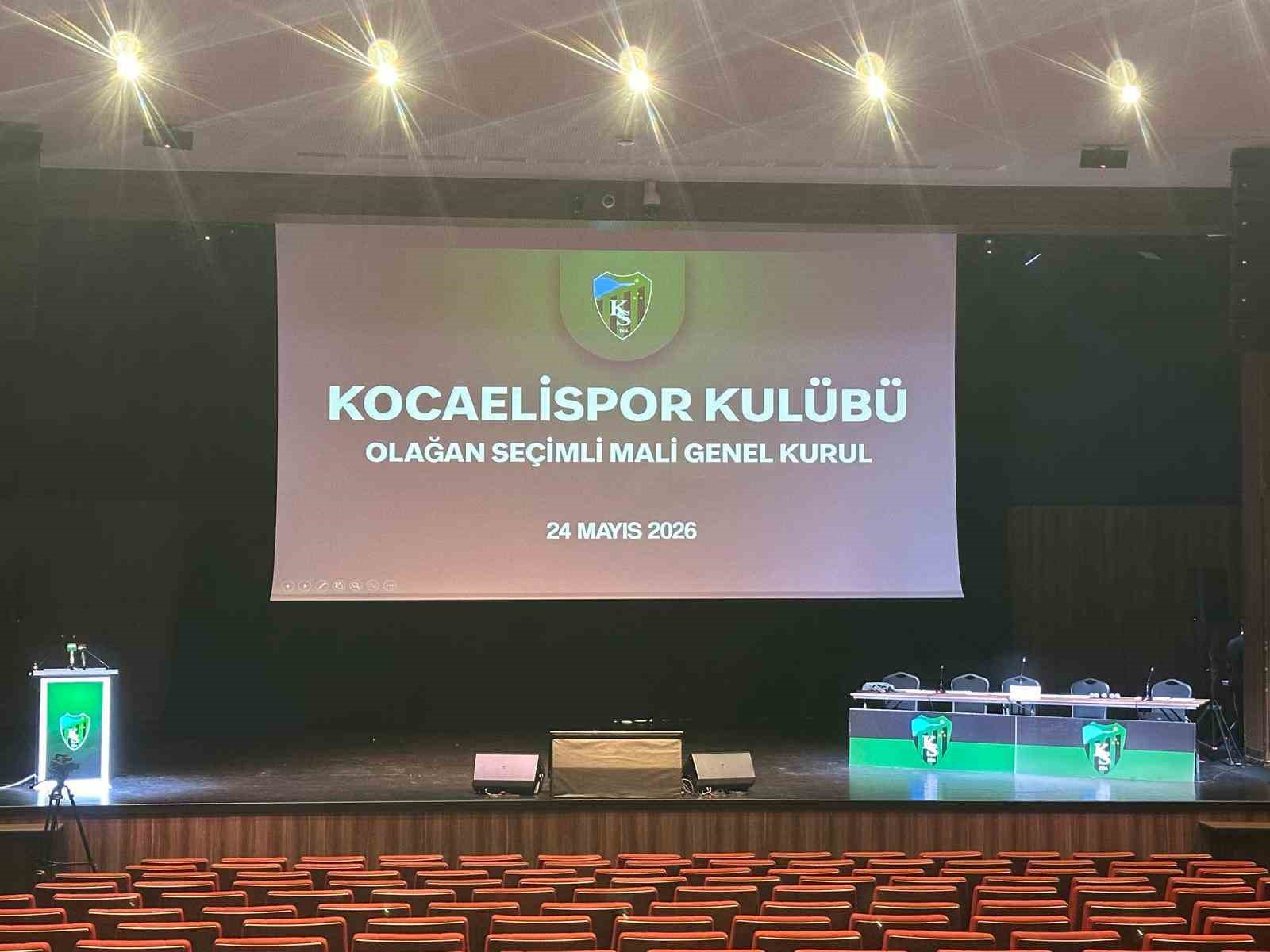Kocaelispor&rsquo;da se&ccedil;imli mali genel kurul başladı

