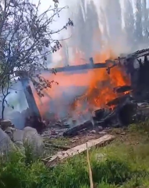 Kastamonu’da çıkan yangında samanlık küle döndü