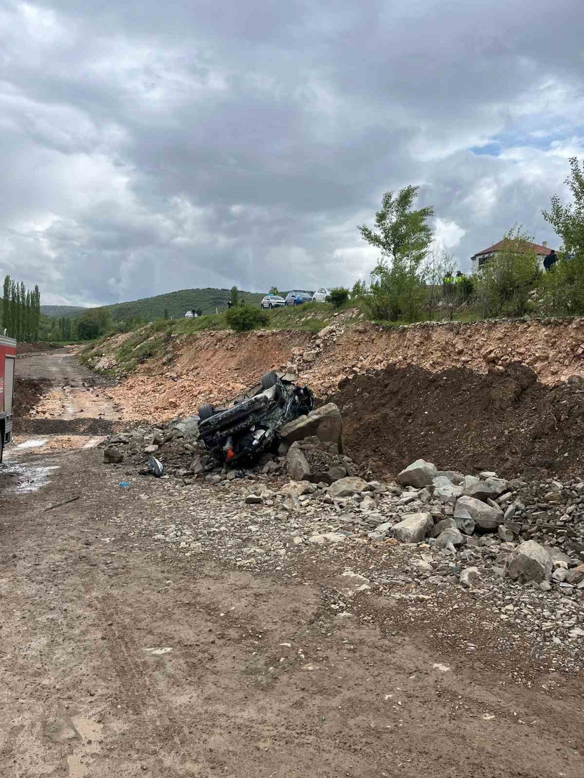 Yozgat’ta otomobil takla attı: 4 yaralı