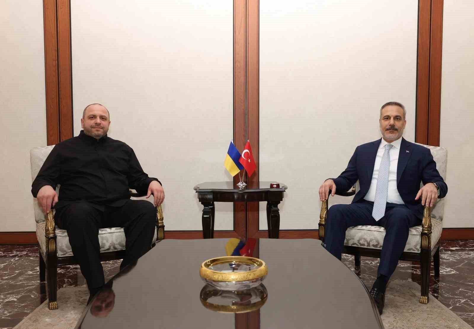 Dışişleri Bakanı Fidan, Ukrayna Ulusal Güvenlik ve Savunma Konseyi Sekreteri Umerov ile görüştü