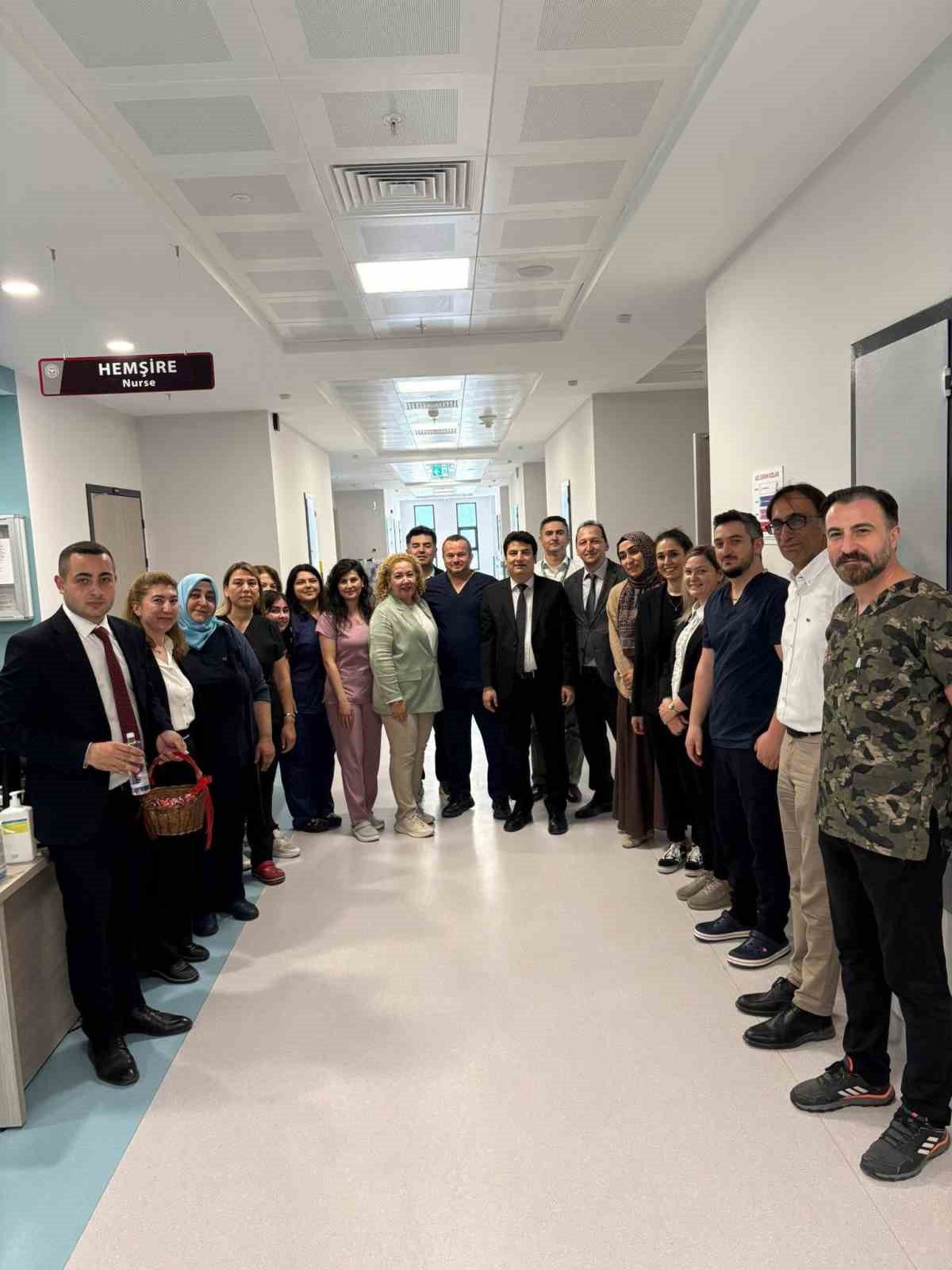 Aydın Şehir Hastanesi’nde personelin bayramı kutlandı
