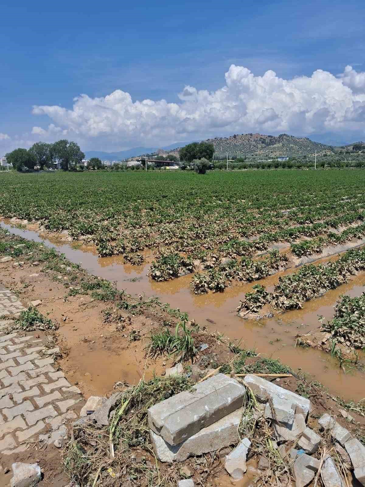 Köşk’te sel sonrası arazilerde hasar tespiti başlatıldı