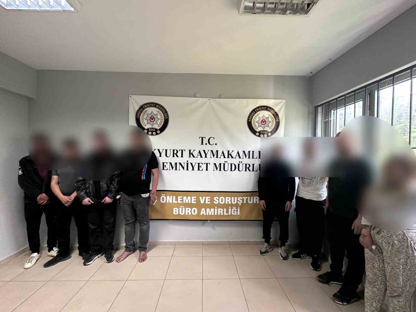 Ankara’da narkotik operasyonunda 9 şüpheli gözaltına alındı