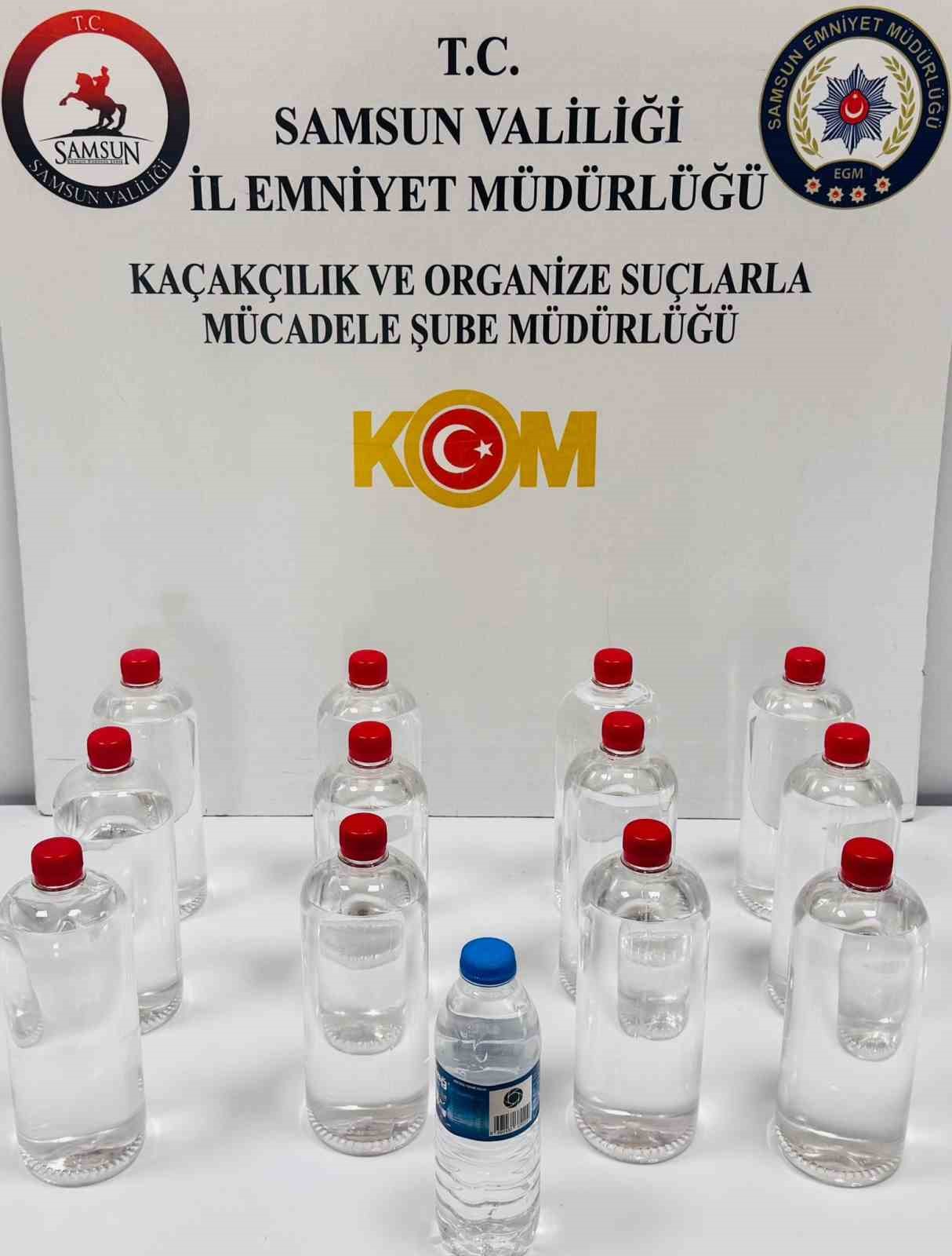 Sahte alkol operasyonu: 12 litre etil alkol ele geçirildi
