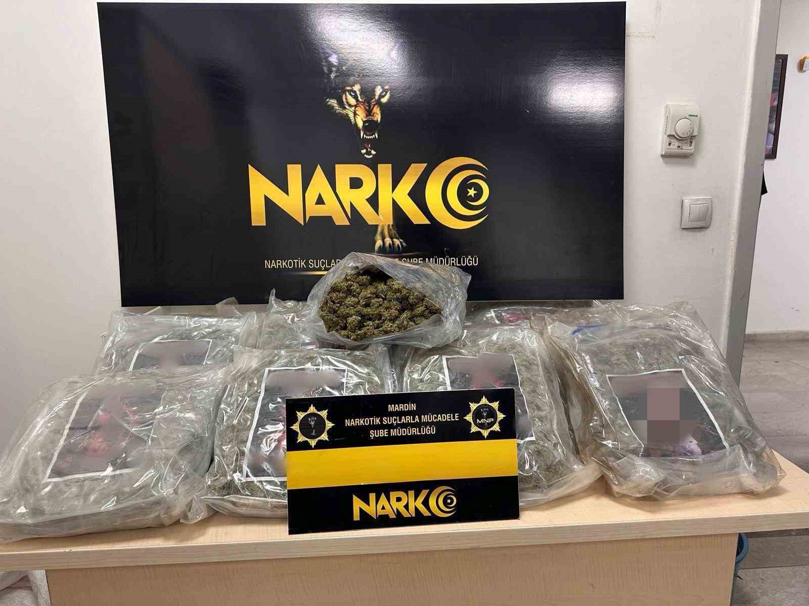 Mardin’de 10 kilo 900 gram uyuşturucu ele geçirildi