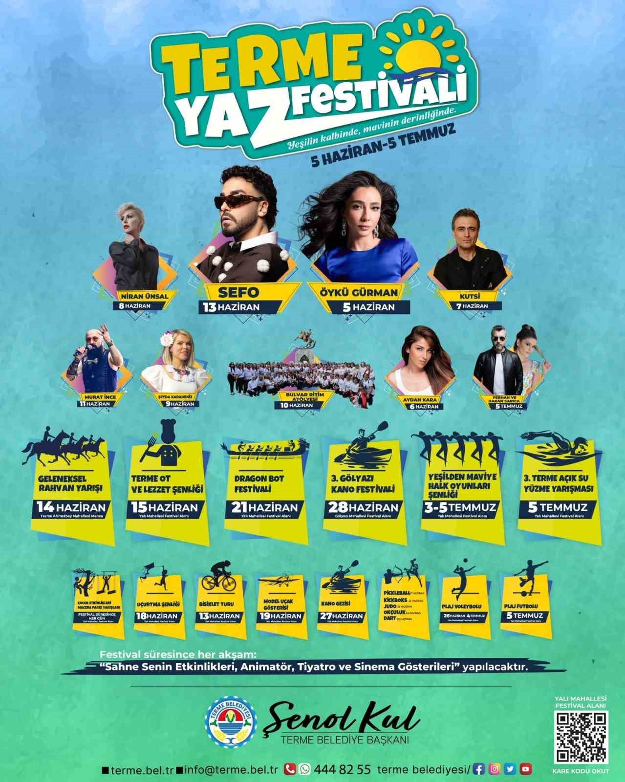 Terme yaza hazır: Festival maratonu başlıyor
