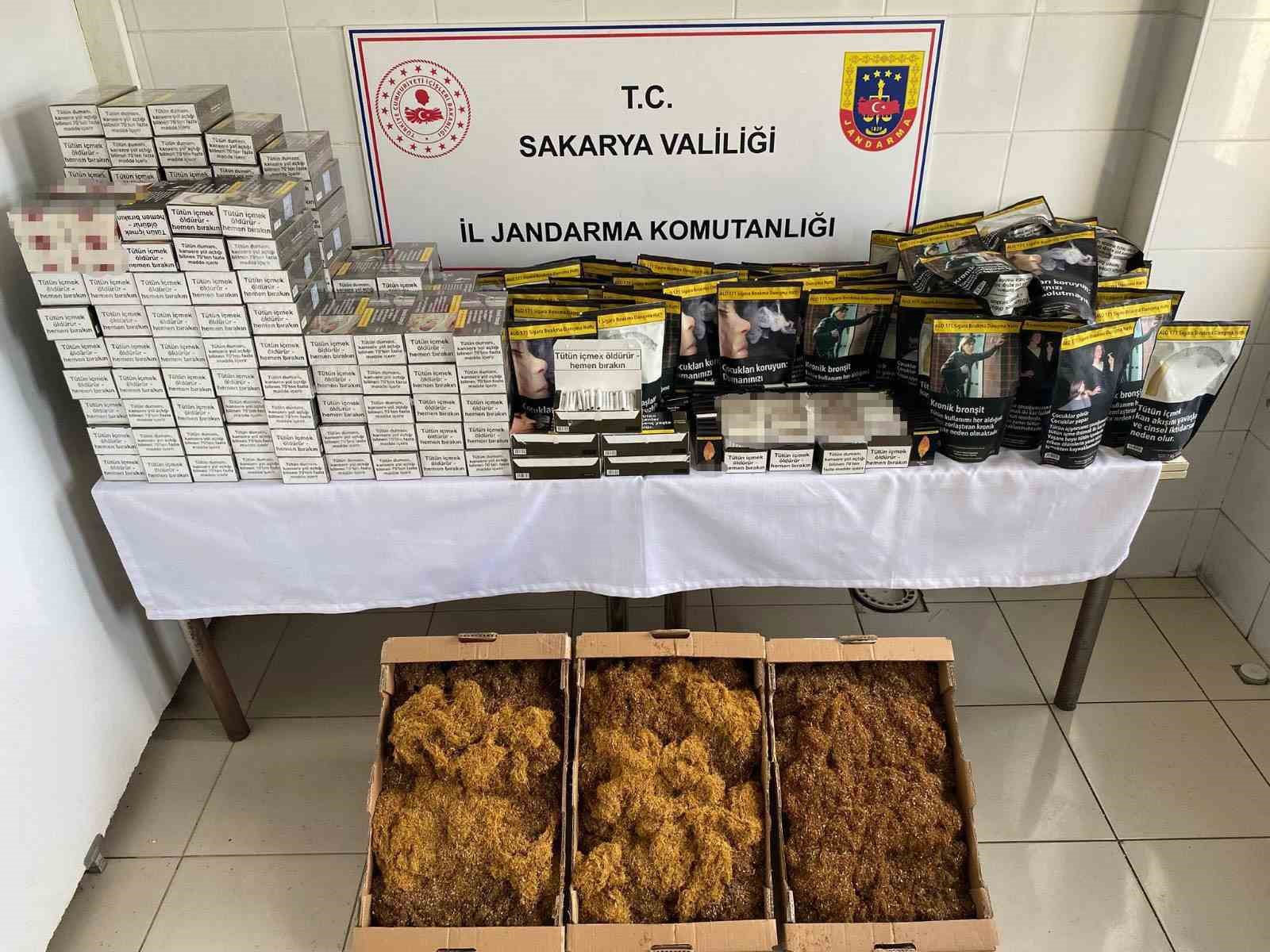 Sakarya’da on binlerce makaron ele geçirildi