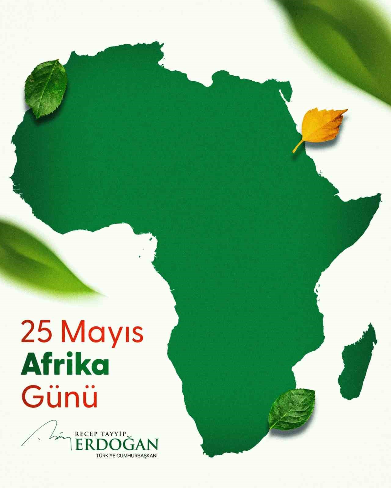 Cumhurbaşkanı Erdoğan’dan Afrika Günü ve Afrika Birliğinin kuruluş yıl dönümüne ilişkin paylaşım