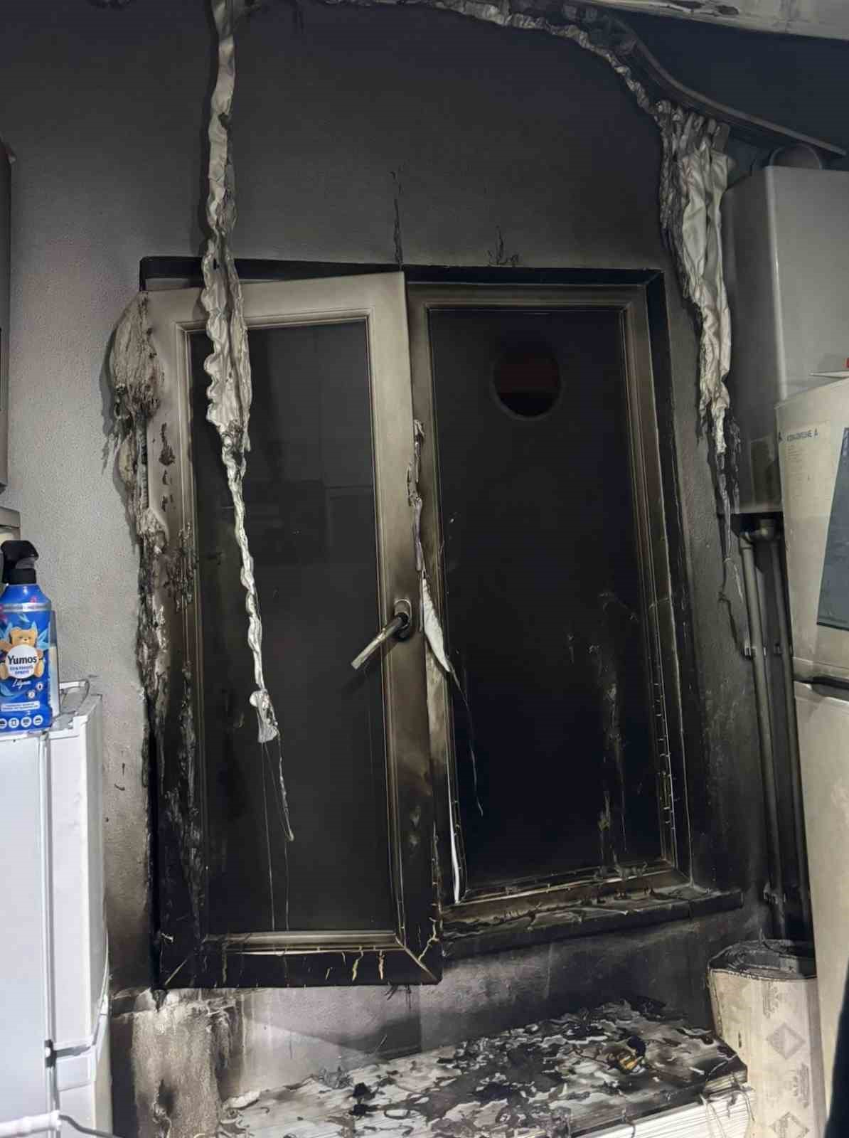 İnegöl’de korku dolu anlar: Eski eşinin evini molotofkokteyli attı