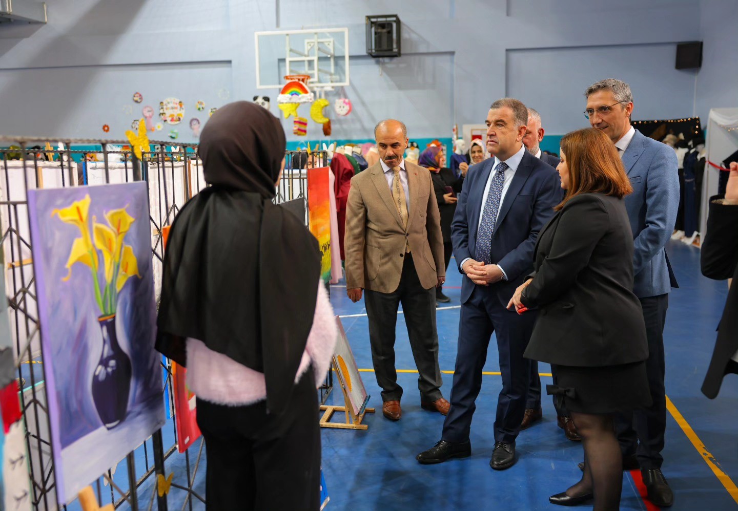 Bayburt&rsquo;ta &ouml;ğrencilerin yıl boyunca hazırladığı &uuml;r&uuml;nler sergilendi
