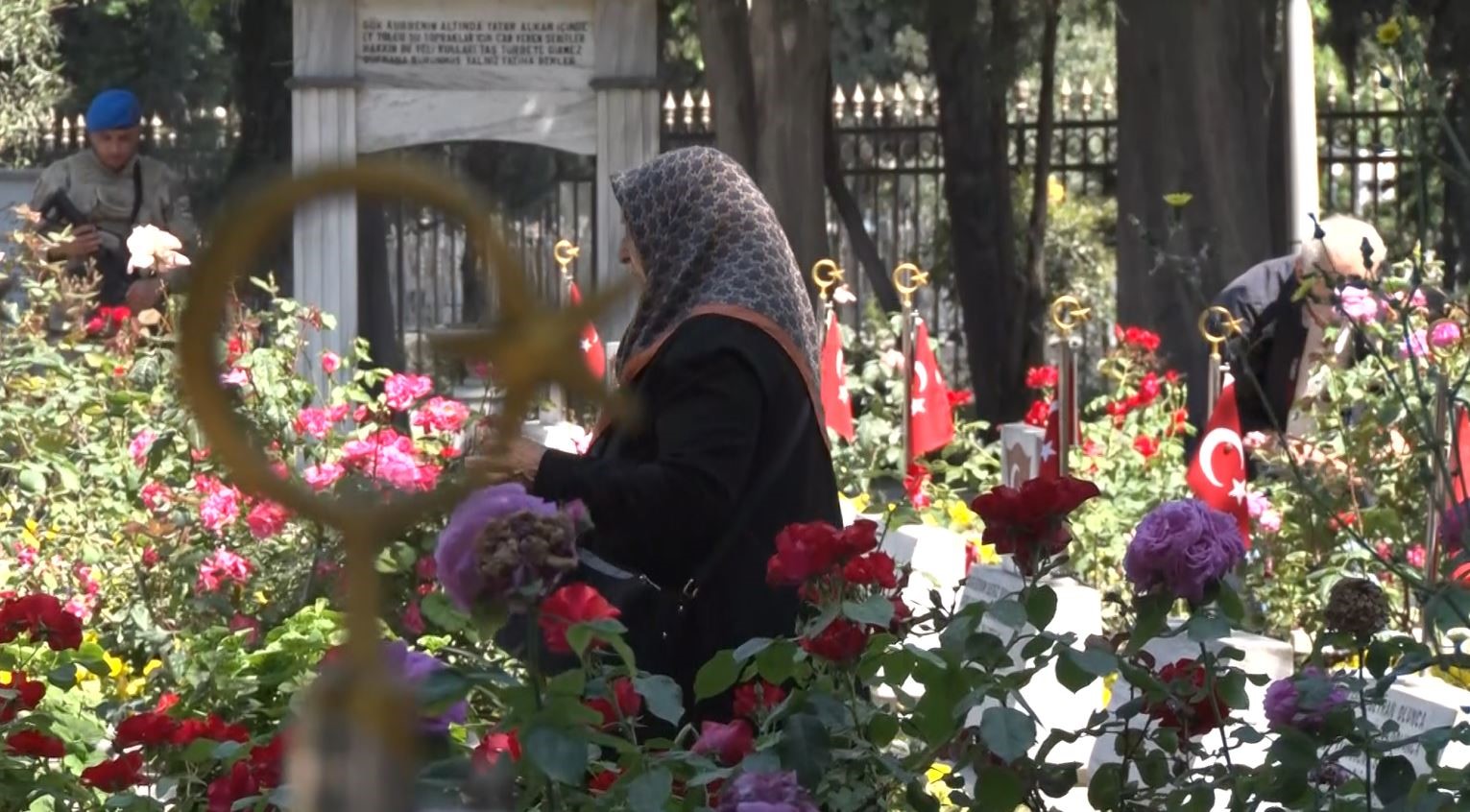 Edirnekapı Şehitliği’nde hüzünlü bayram arefesi