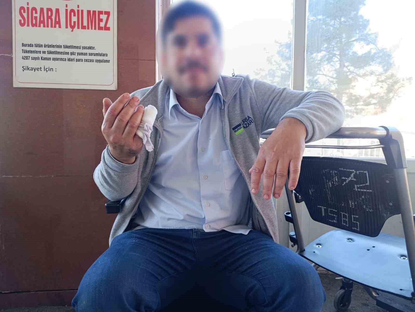 Tosunun darbesiyle yaralanan vatandaşın bacağına 60 dikiş atıldı
