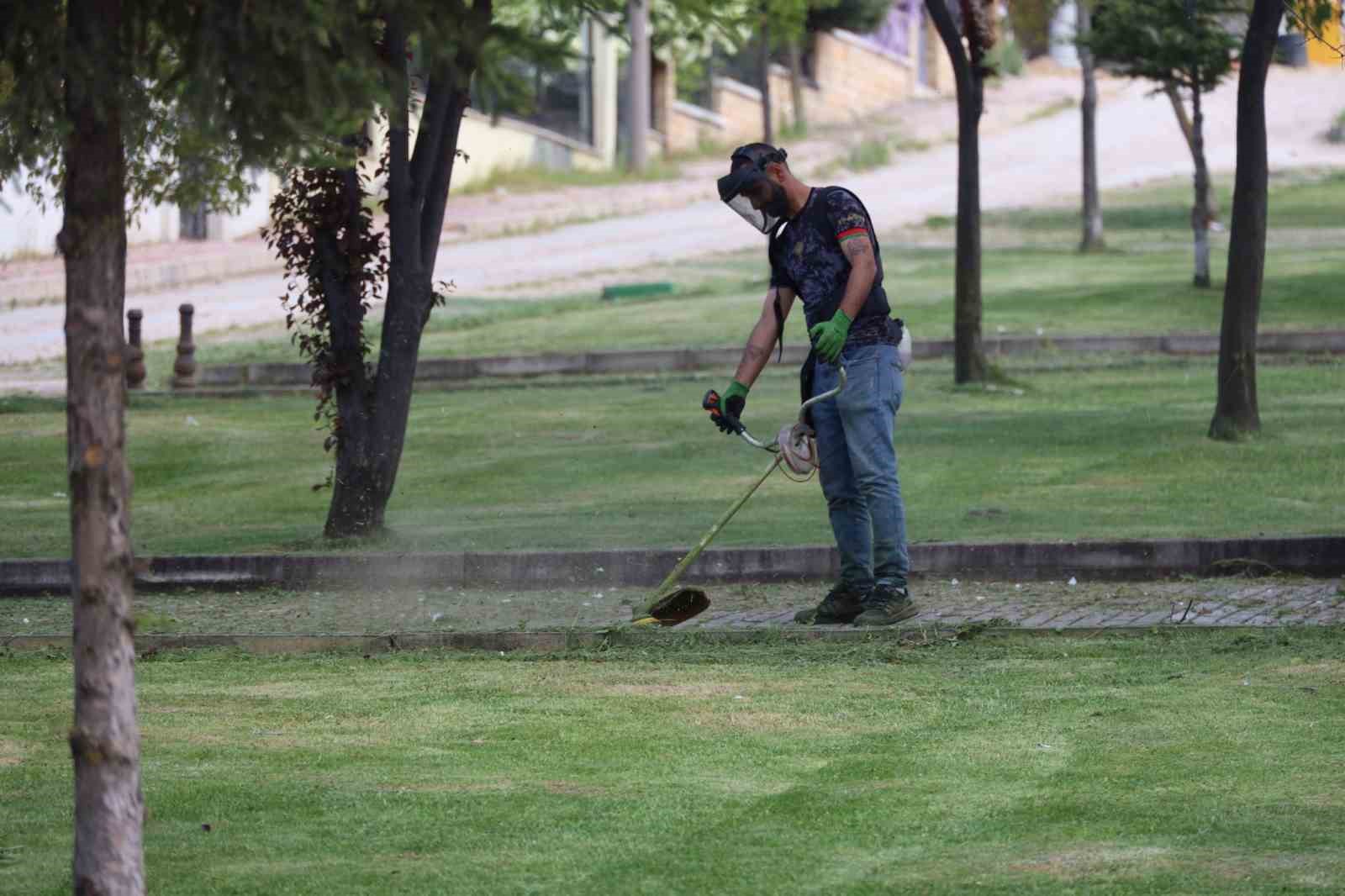 S&ouml;ğ&uuml;t&rsquo;te park ve bah&ccedil;elerde yoğun mesai
