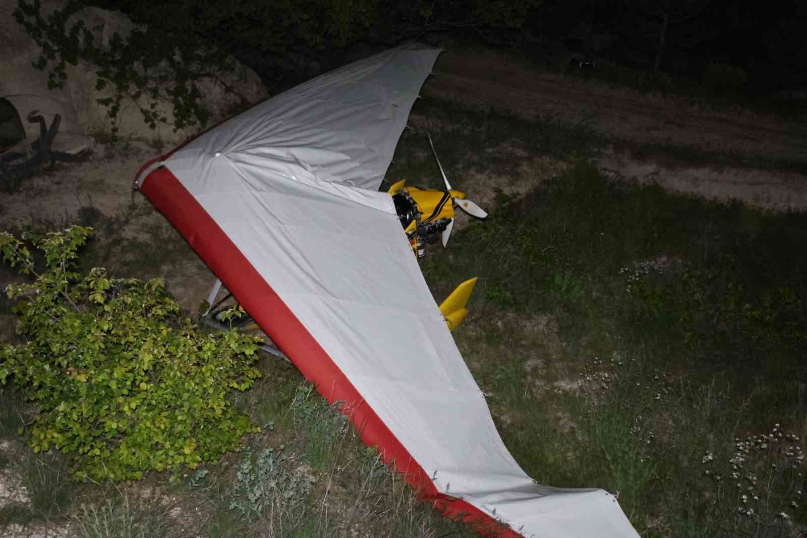 Kapadokya’da microlight hava aracı zorunlu iniş yaptı: 2 yaralı
