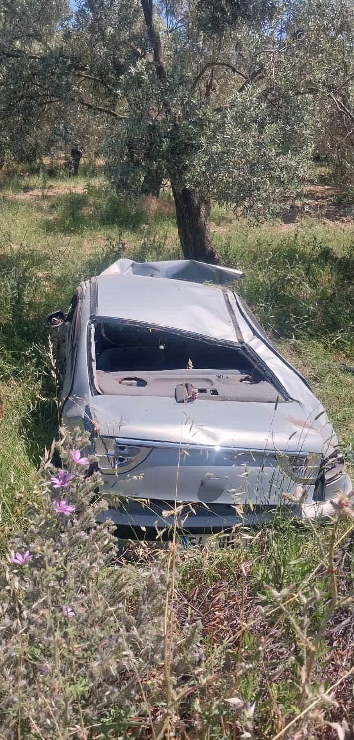Gömeç’te iki otomobil çarpıştı: 2 yaralı