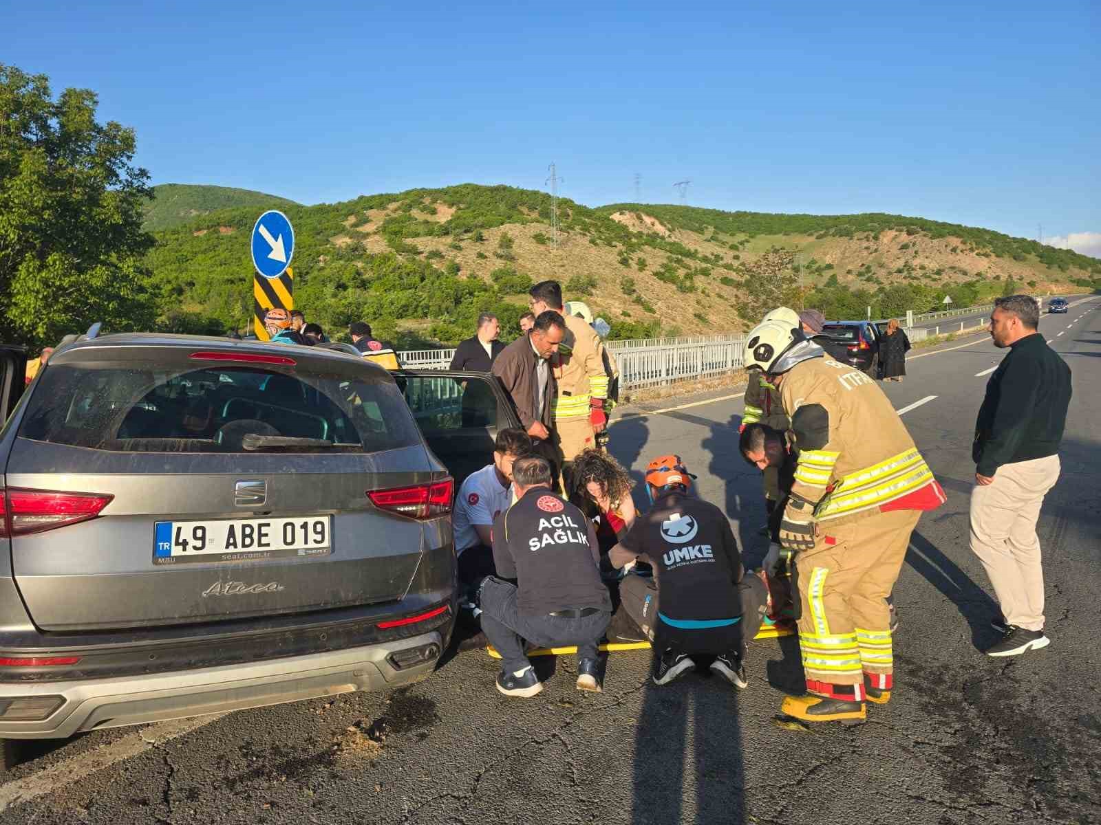 Bingöl’de trafik kazası 5 yaralı