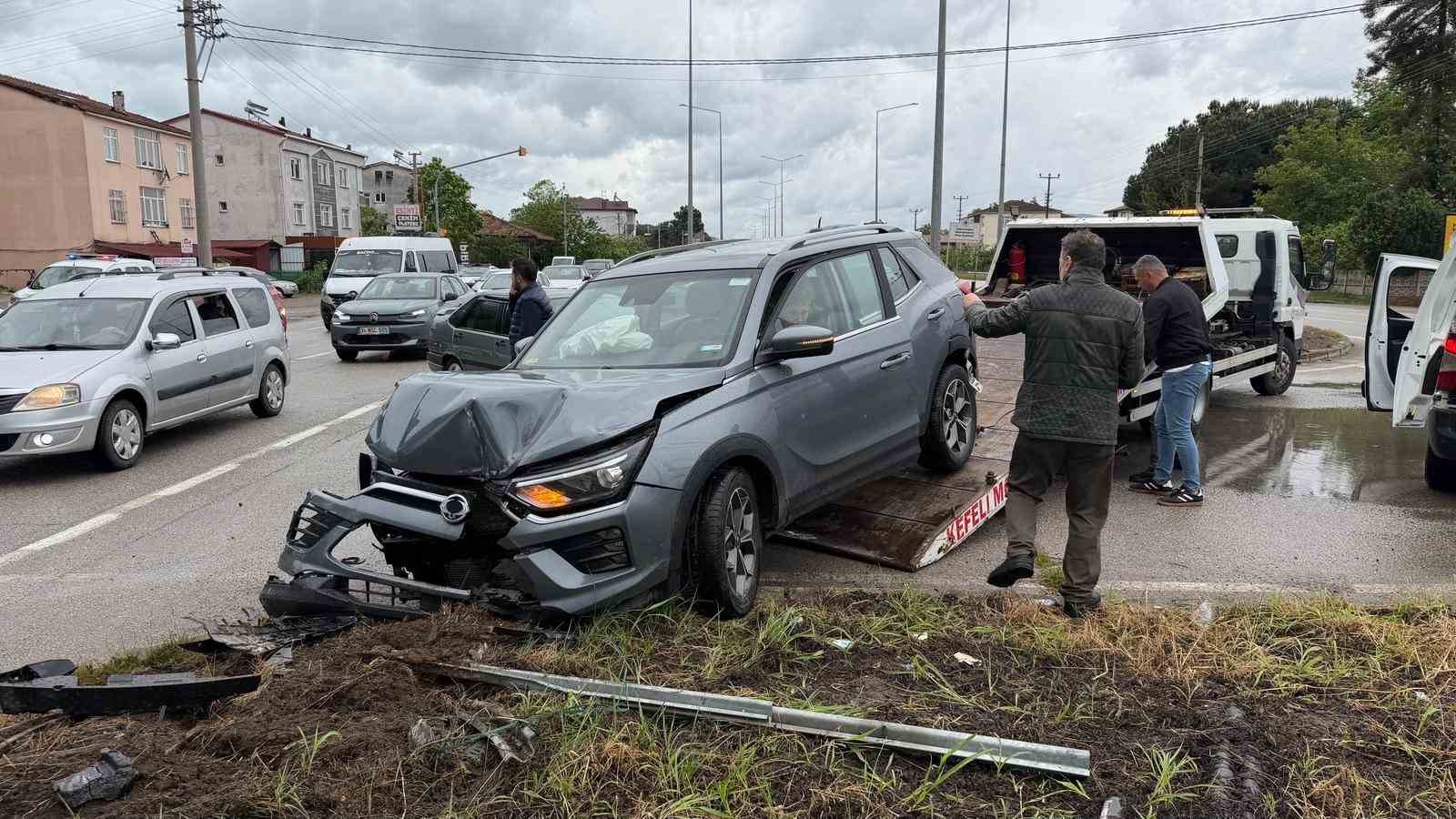 Samsun’da düğün yolunda trafik kazası
