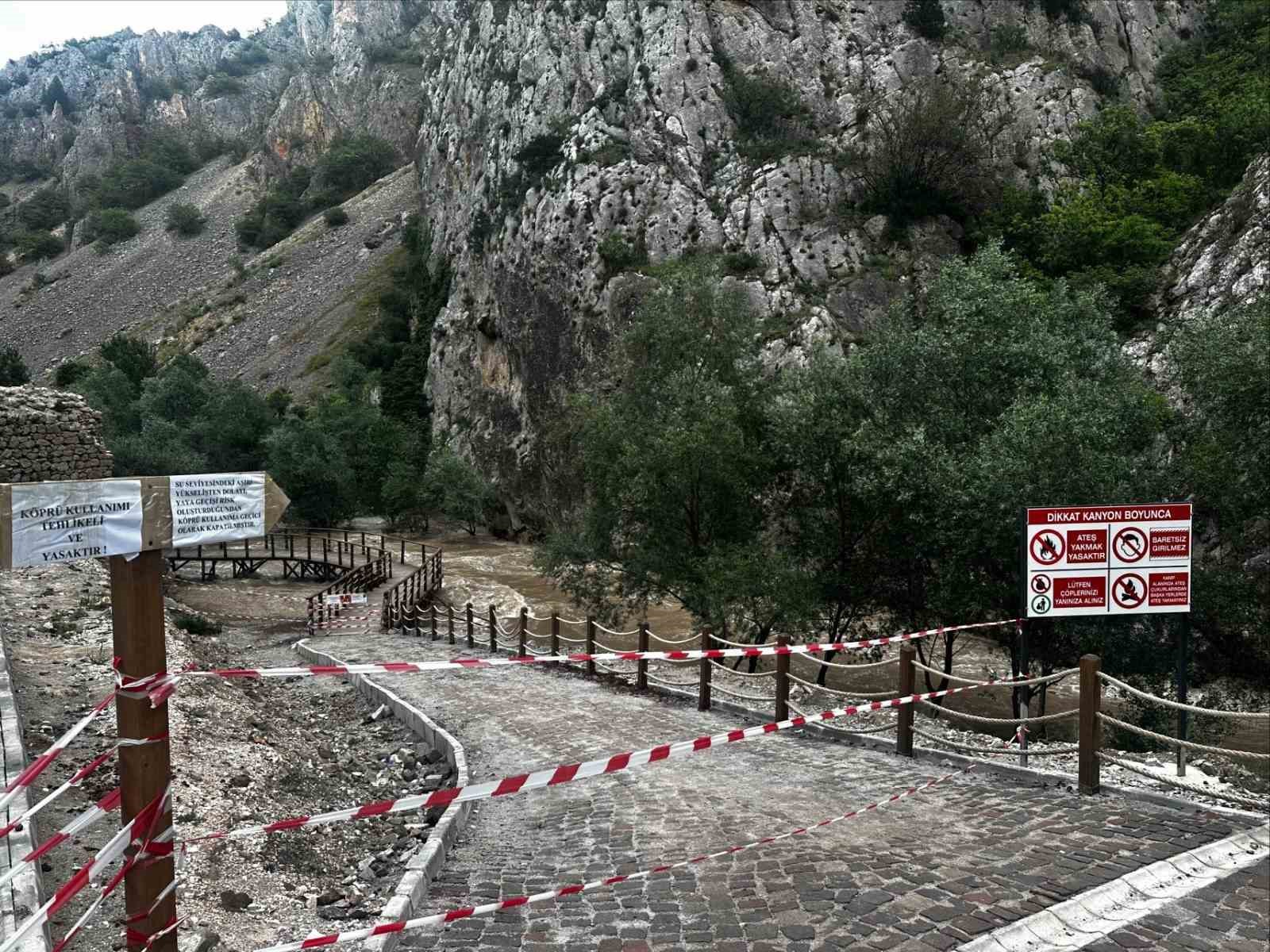 Kazankaya Kanyonu’nda tedbir alındı