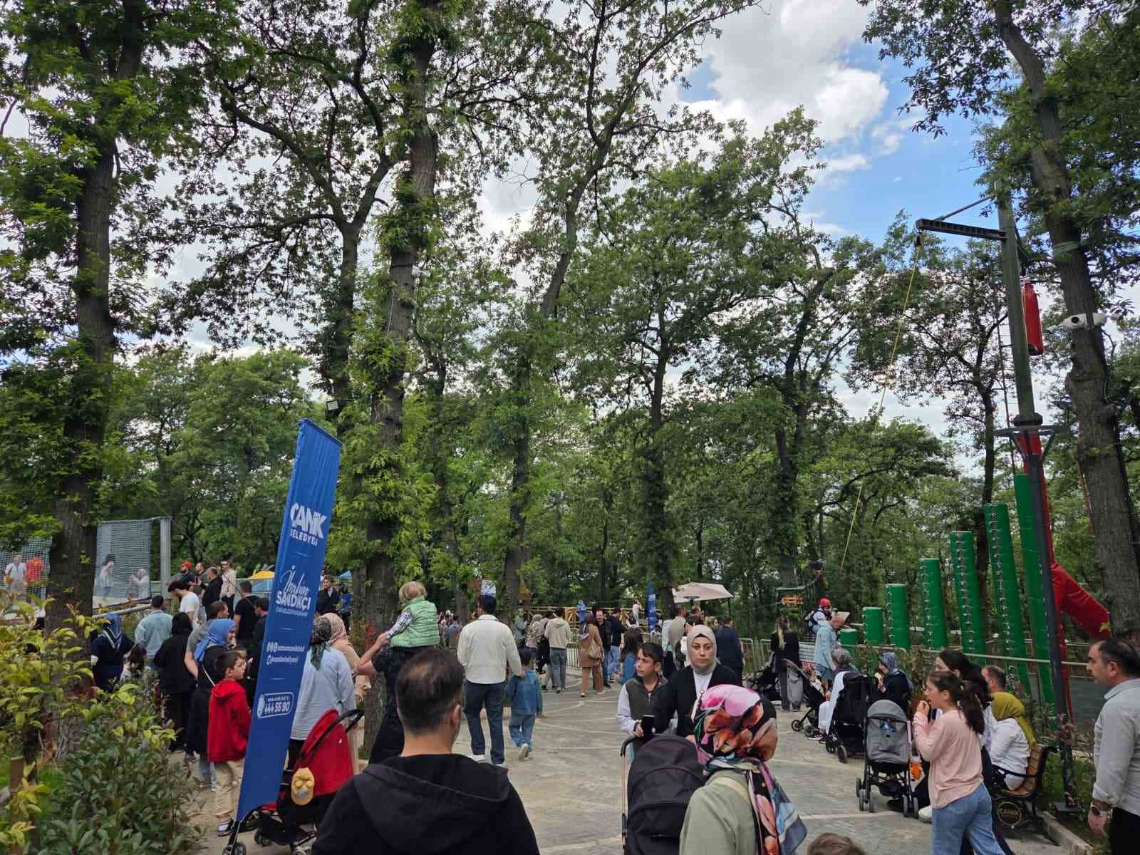 Canik Macera Parkı&rsquo;na olan ilgi artarak devam ediyor
