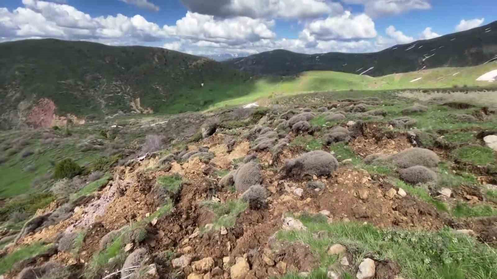 Sivas&rsquo;ta karların erimesi ve aralıksız s&uuml;ren yağış heyelana neden oldu
