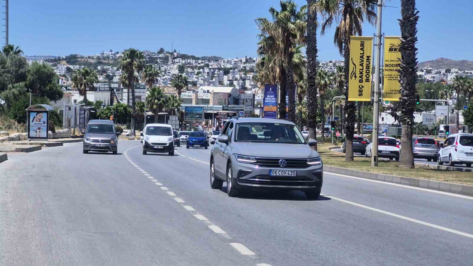 Bodrum’da 25 binden fazla araç çıkış yaptı