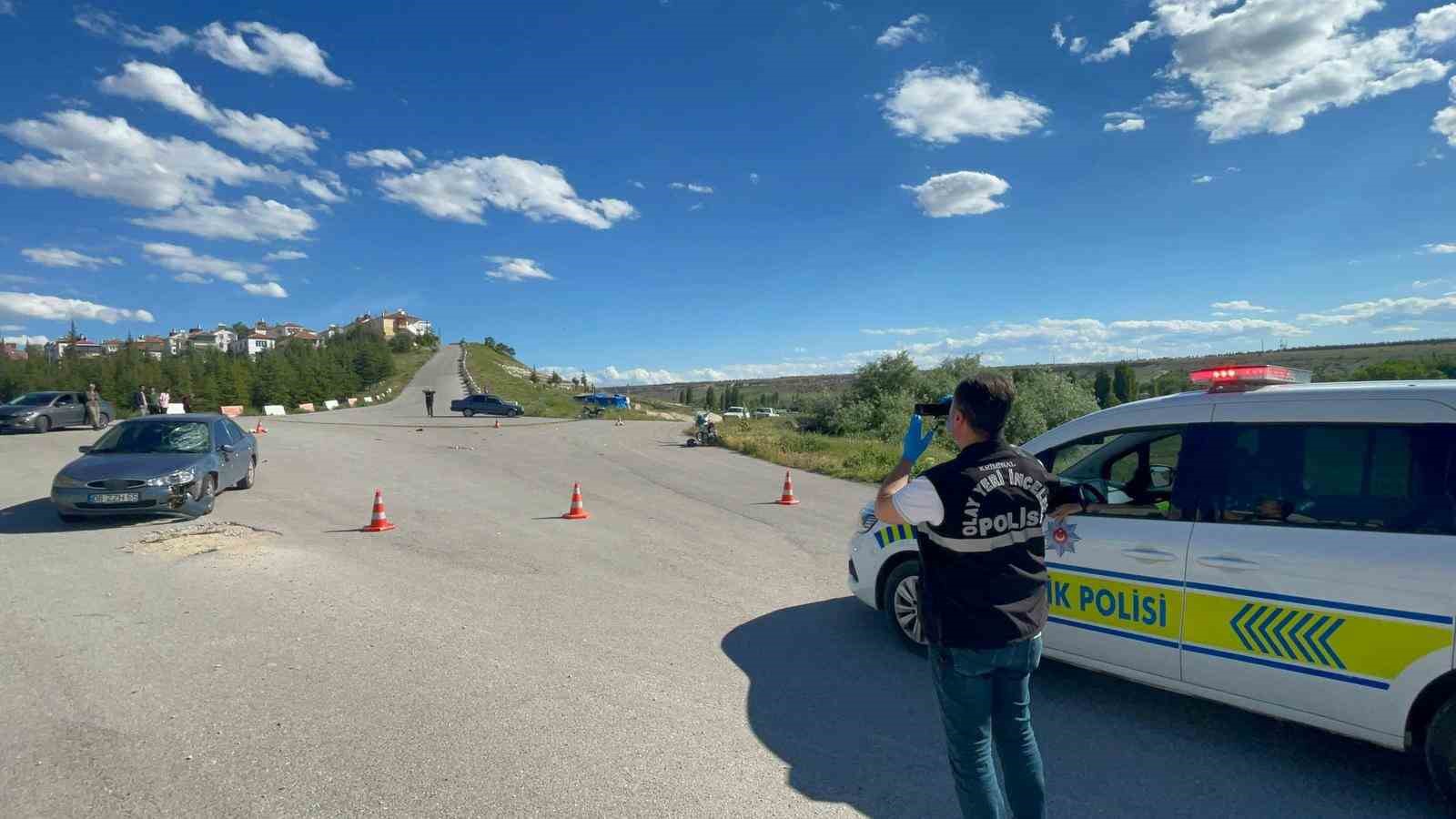 Karaman’da otomobille motosiklet çarpıştı: 1 ölü